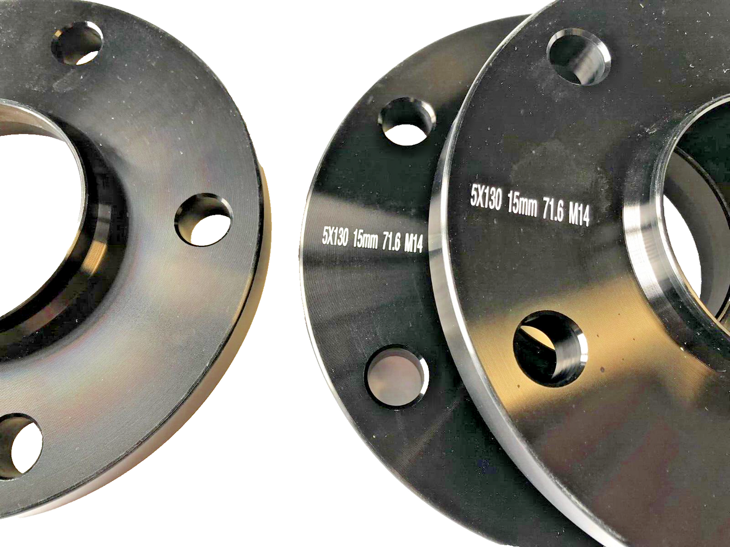 Porsche Wheel Spacers 15mm + Extended O.E Bolts Set Of 4 in Black 5x130 PSR9Line10