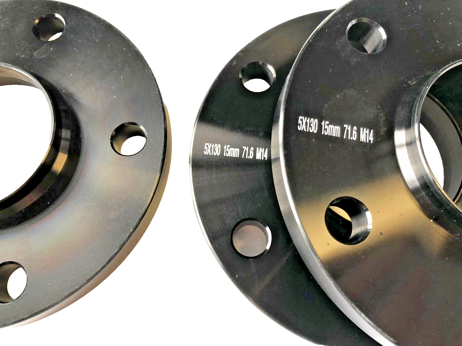 Porsche Wheel Spacers 15mm + Extended O.E Bolts Set Of 4 in Black 5x130 PSR9Line10