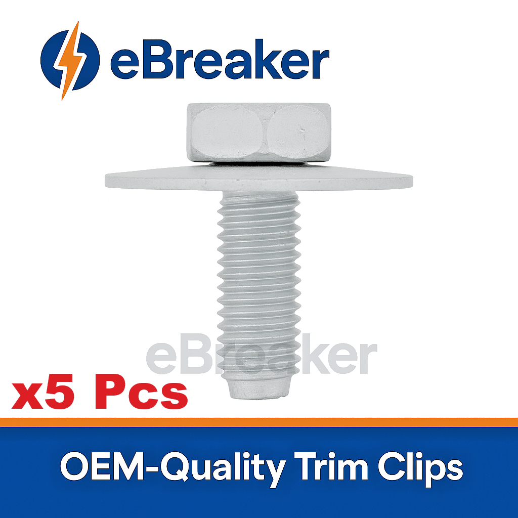 Body Work Metal Trim Fixing Bolt & Captive Washer M6x18mm Galvanised -  Pack #x50