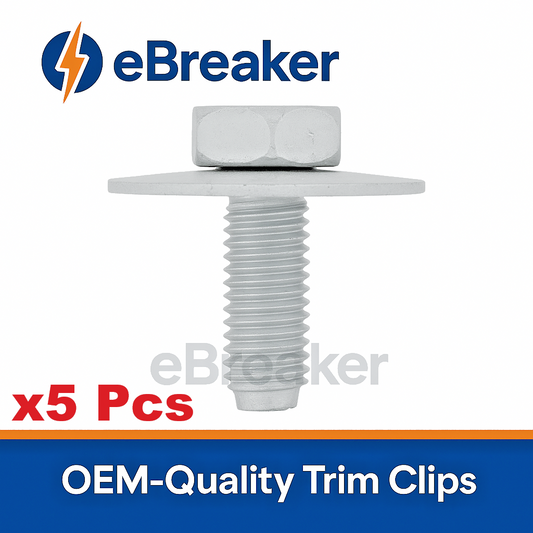 Body Work Metal Trim Fixing Bolt & Captive Washer M6x18mm Galvanised -  Pack #x50