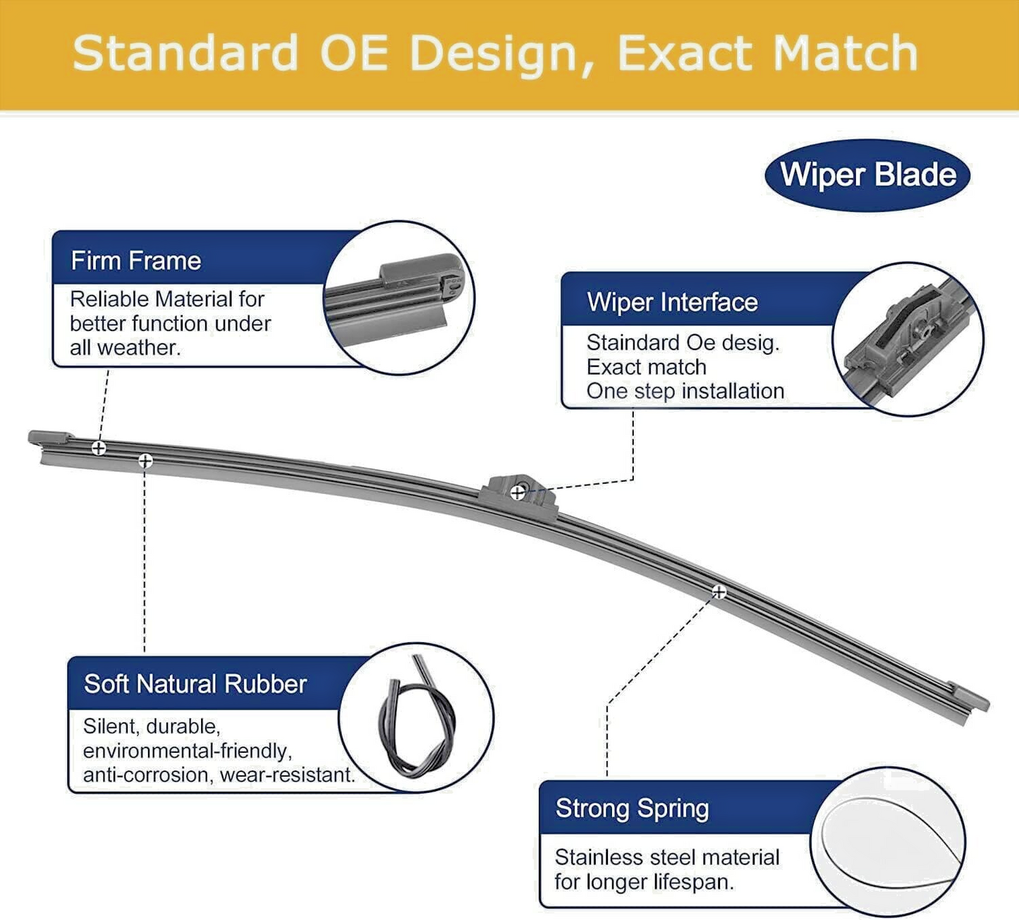 Rear Wiper Blade Refill BMW X1 F48 2014 Onwards6
