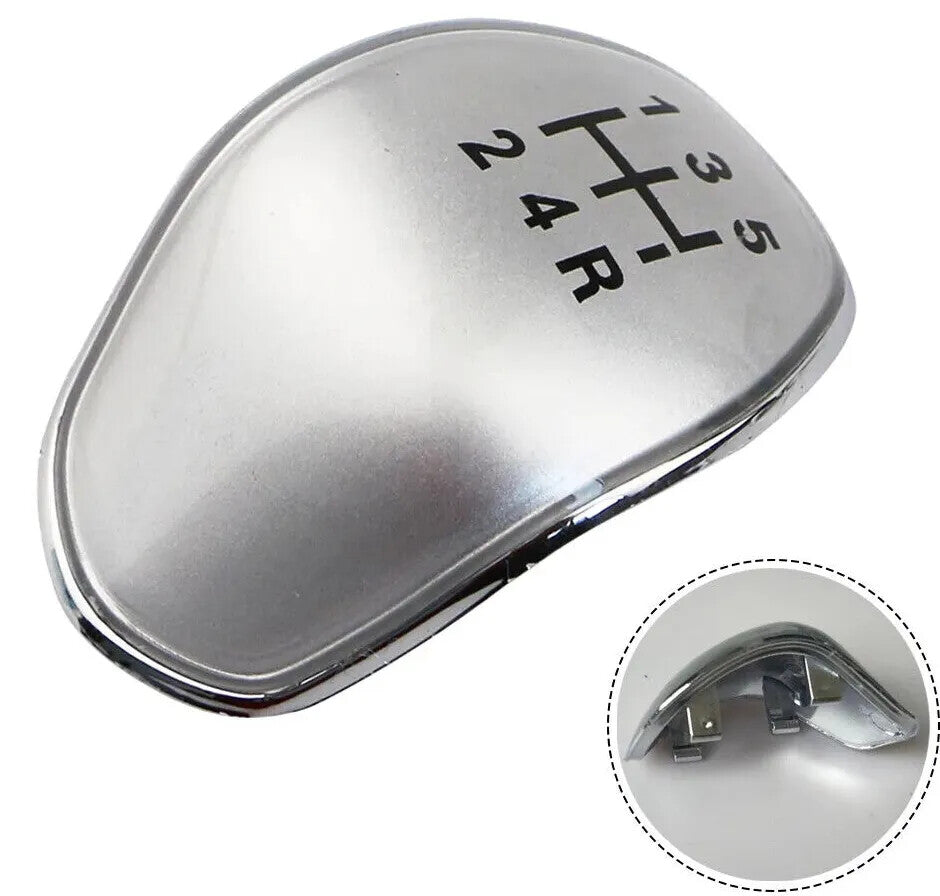FORD Fiesta 5 Speed Gear Stick Knob Cap Cover Silver for Kuga Focus C Max KA1