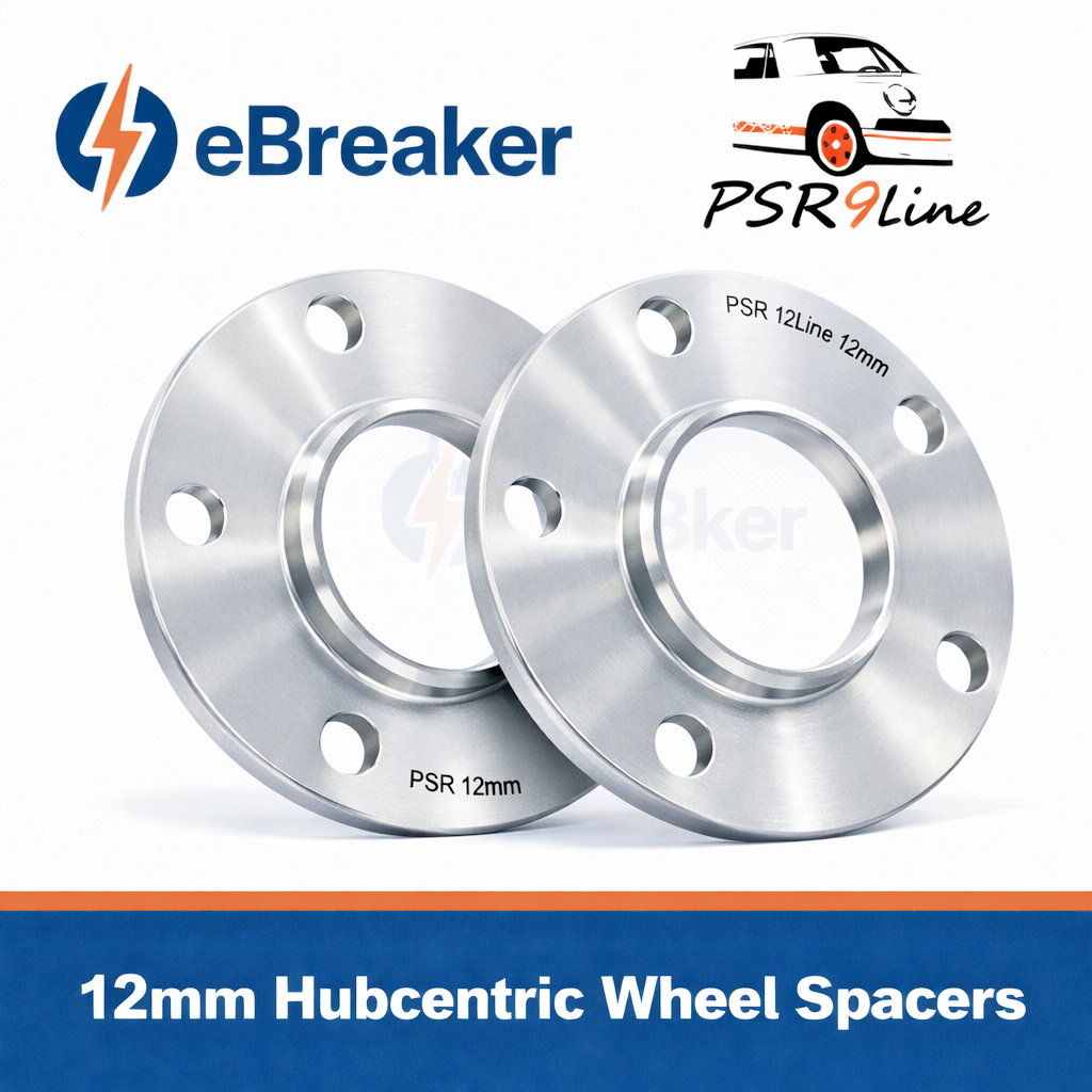 PORSCHE 12mm Wheel Spacers 5x130 Bolt on Kit Pair of 2  Precision Fit in Silver0
