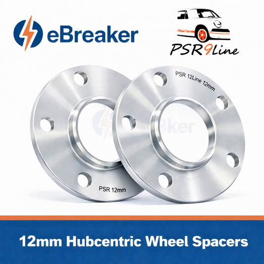 PORSCHE 12mm Wheel Spacers 5x130 Bolt on Kit Pair of 2  Precision Fit in Silver0