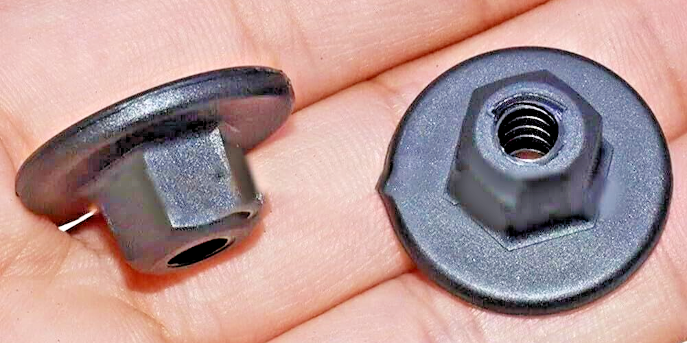 20x BMW MINI 10mm Hex Head Plastic Threaded Nut 7169847 0714716984716