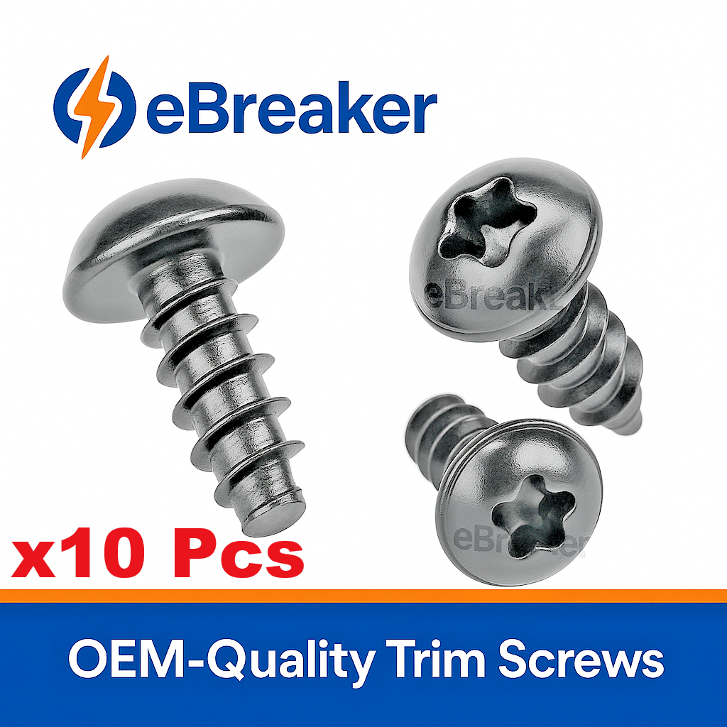 SKODA Small Interior Trim Panel Fixing Torx Head Screw 10 Pcs, Fits 2011 to 20240