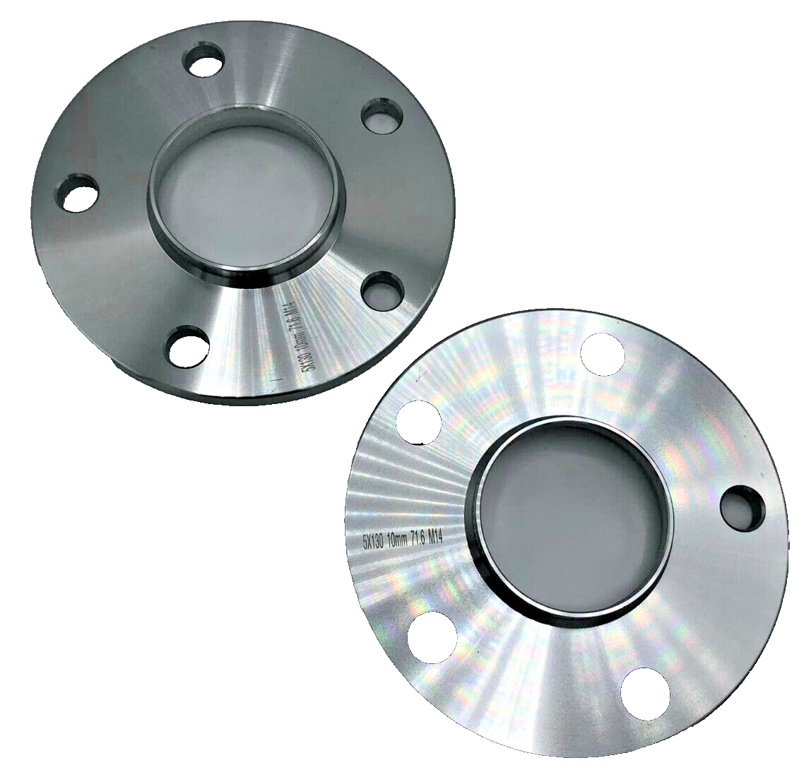 12mm Porsche Wheel Spacers Set Of 4 in Silver 5x130 PSR9Line10