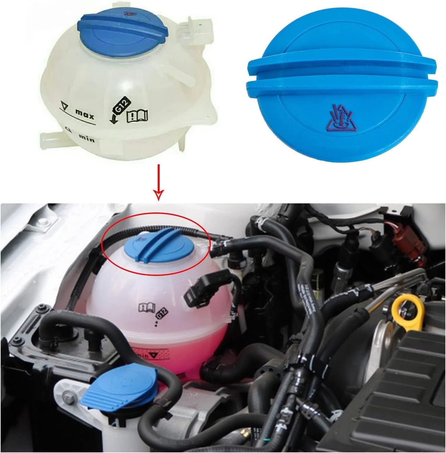 Radiator Coolant Tank Cap O.E 95810644700 for Porsche Macan2