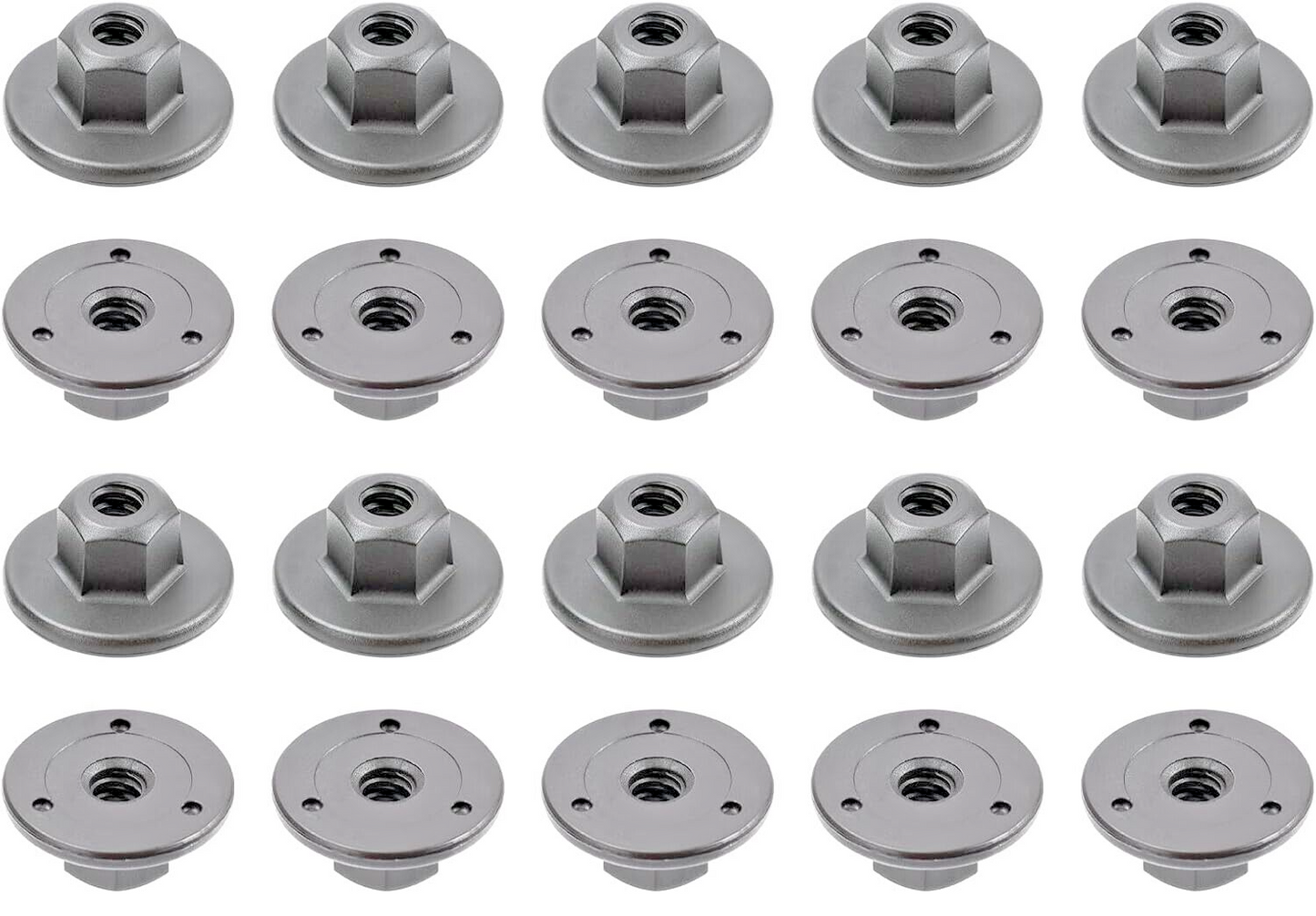 AUDI Hex Head Threaded Plastic Nut 10mm Undertray wheel Arch Clip x15 8E08252658