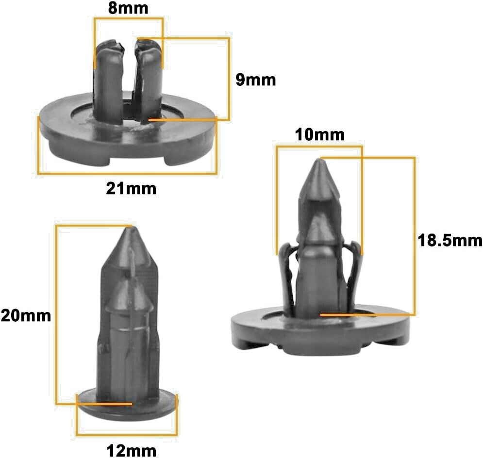 NISSAN Trim clips x10 # 0155309321 X-Trail, 350z, Leaf, Micra, Qashqai, Navara6