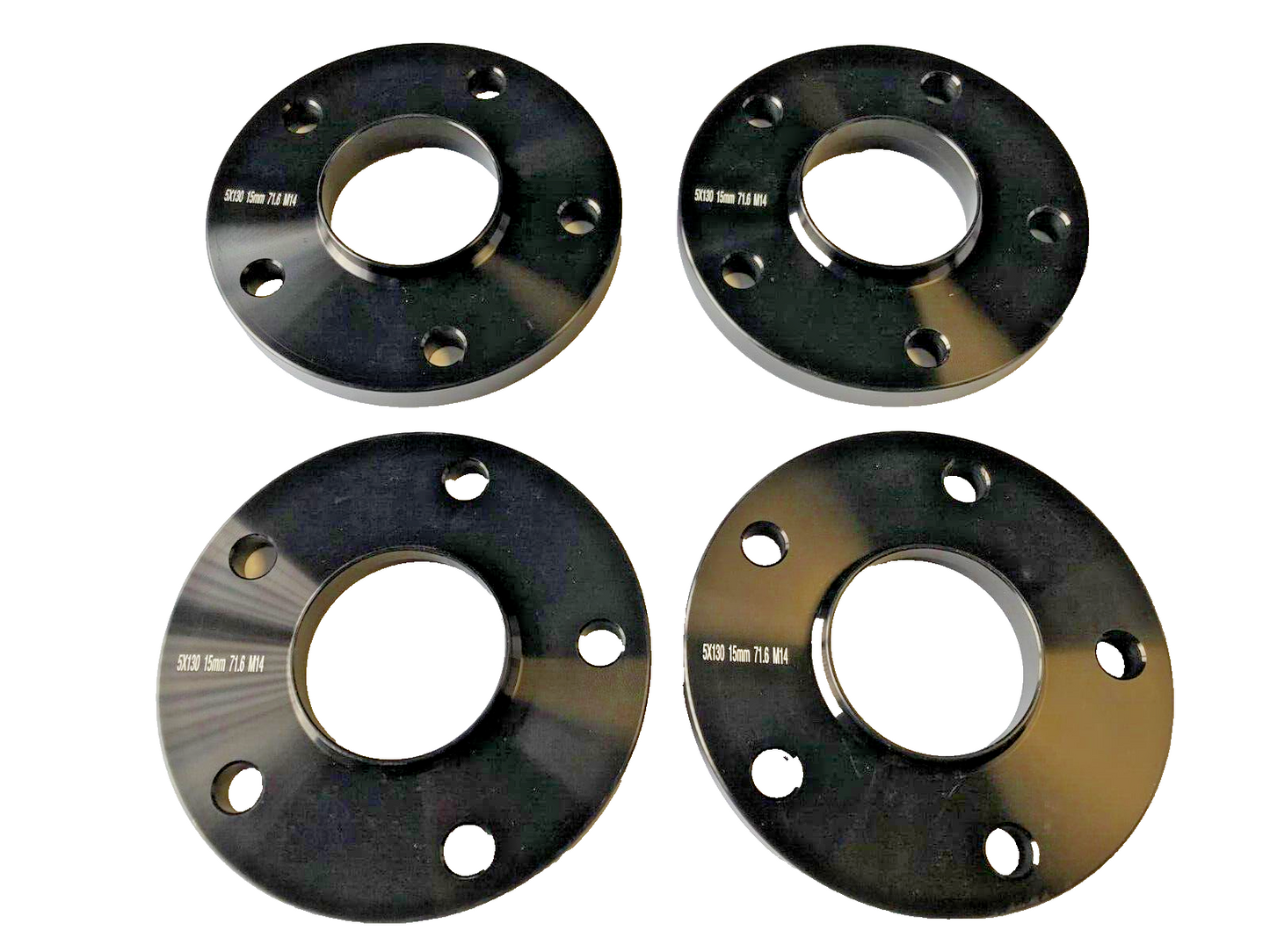 Porsche Wheel Spacers 15mm + Extended O.E Bolts Set Of 4 in Black 5x130 PSR9Line19