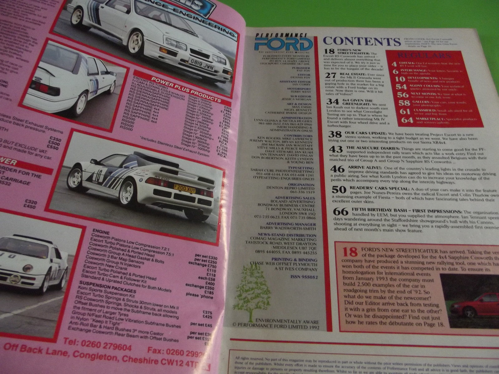 PERFORMANCE FORD MAGAZINE JUNE 1992 #C51