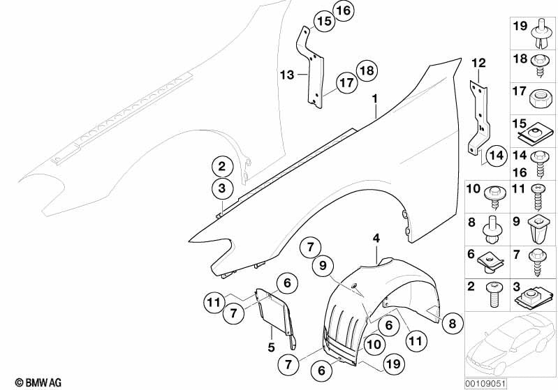 Land Rover Bodywork Trim Panel 8mm Expanding Rivet Interior & Exterior - 20 Pcs.6