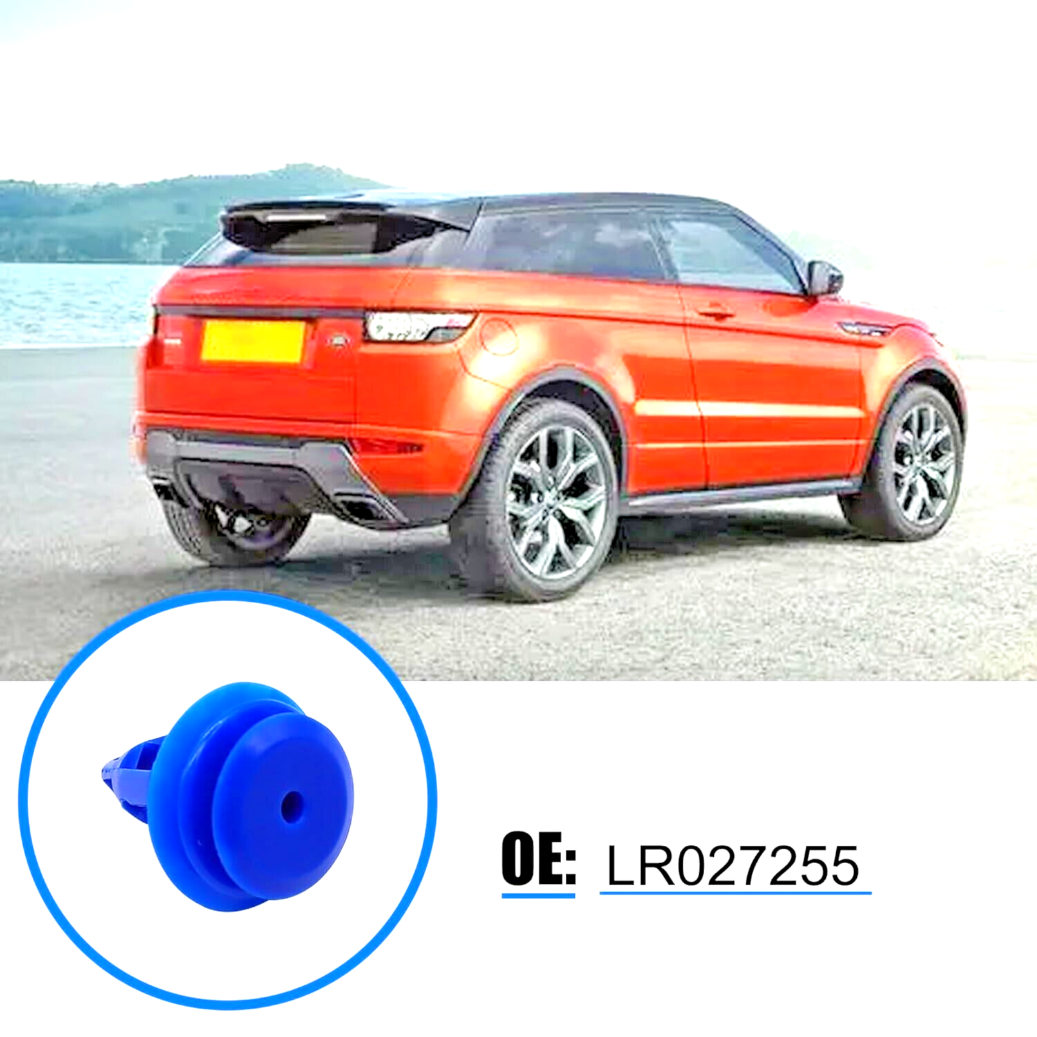 Land Range Rover Blue Trim clips x5 Pcs  Evoque Discovery 5 Disco Sport LR0272558