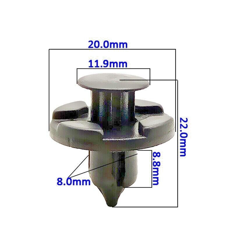 MITSUBISHI Trim clips x10 # MR328954 Lancer, Evolution, Pajero Shogun, Outlander2