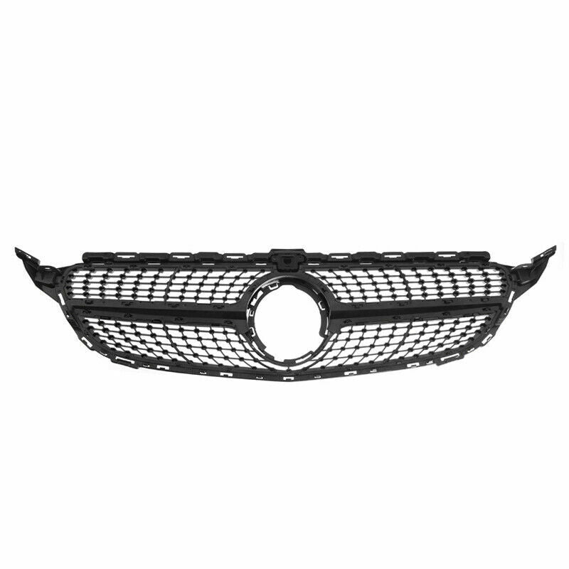 MERCEDES W205 C CLASS DIAMOND GRILLE AMG BLACK STYLE W205 2015-2018 GRILL4