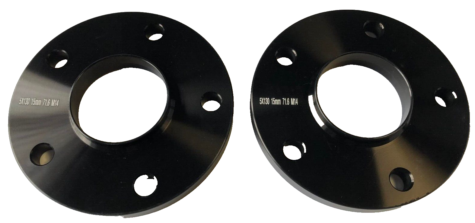 Porsche Wheel Spacers 15mm + Extended AF Bolts Set Of 2 in Black 5x130 PSR9Line19