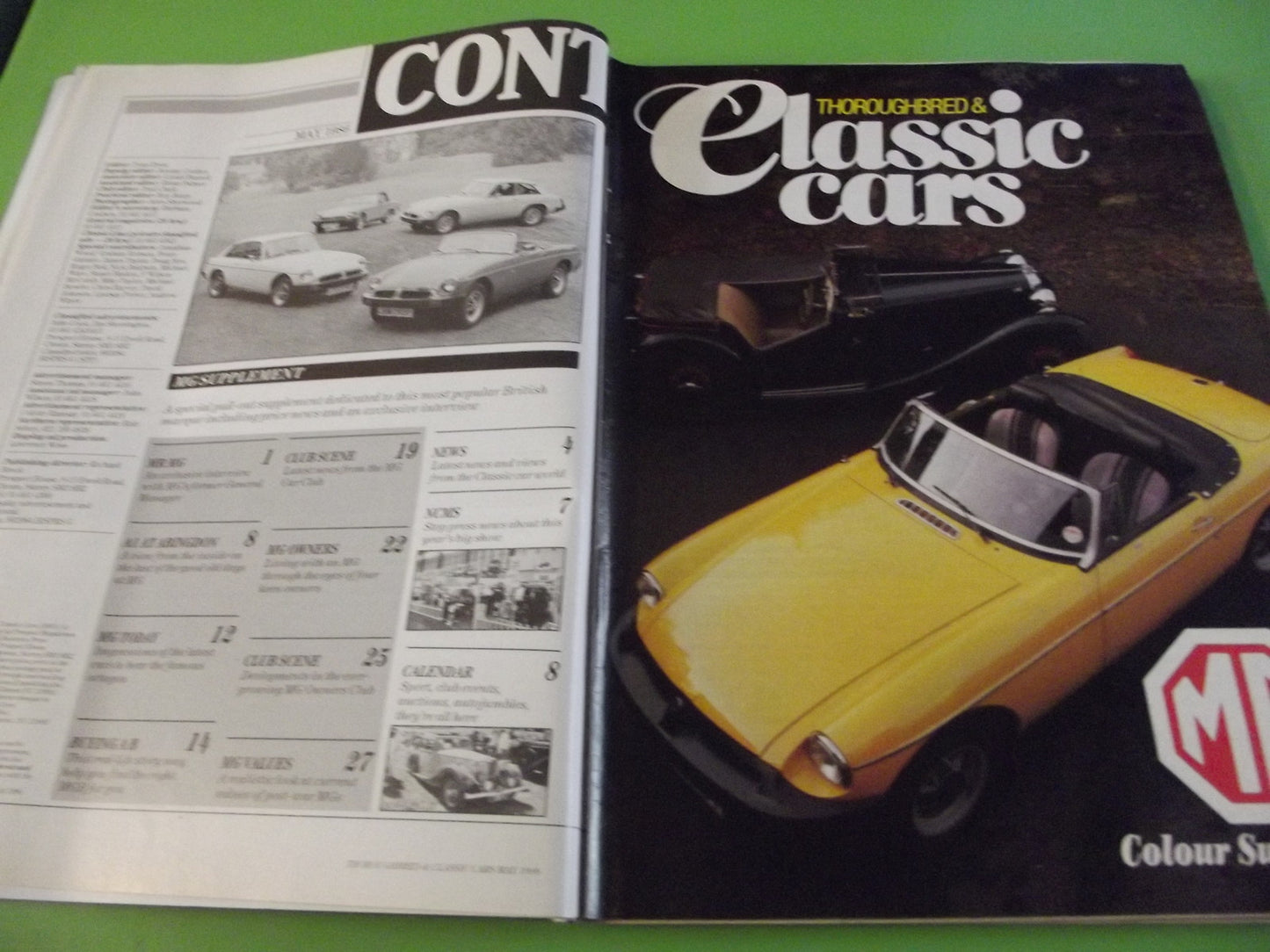 THOROUGHBRED AND CLASSIC CARS MAGAZINE MAY 1986 #C41
