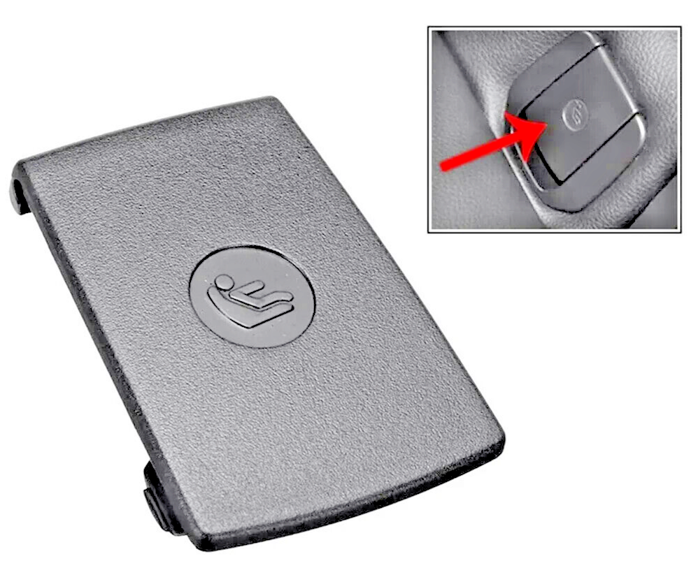 BMW Rear Childs Seat ISOFIX Cover Black  For 1 2 3 X1 Series OE 17949110 73196860