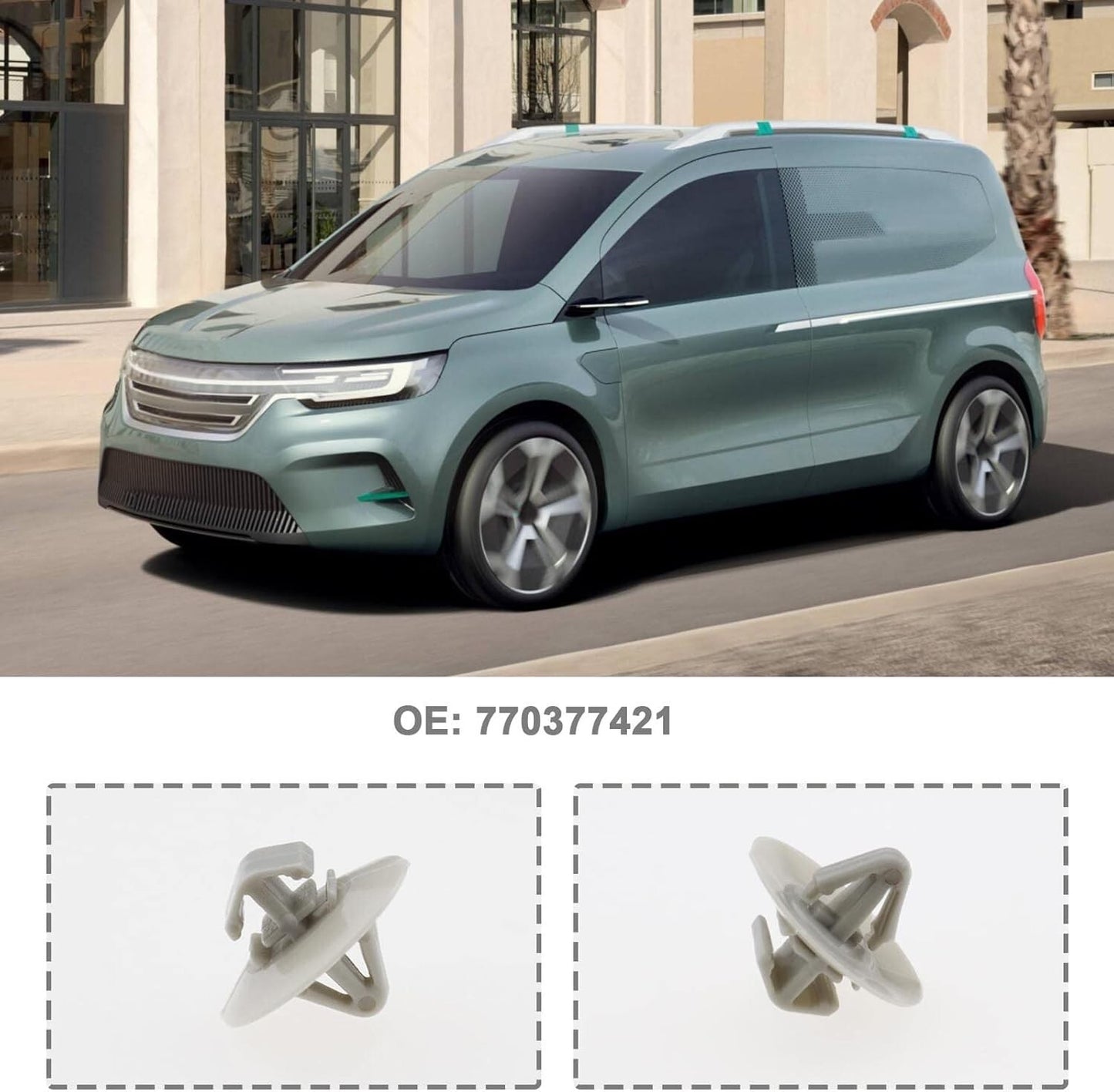 RENAULT Clips Trim Panel Fastener Side Moulding  x15 Pcs Kangoo Master Scenic19