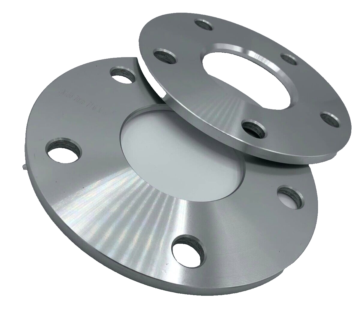 Porsche Wheel Spacers 7mm + Extended AF Bolts Set Of 2 in Silver 5x130 PSR9Line4