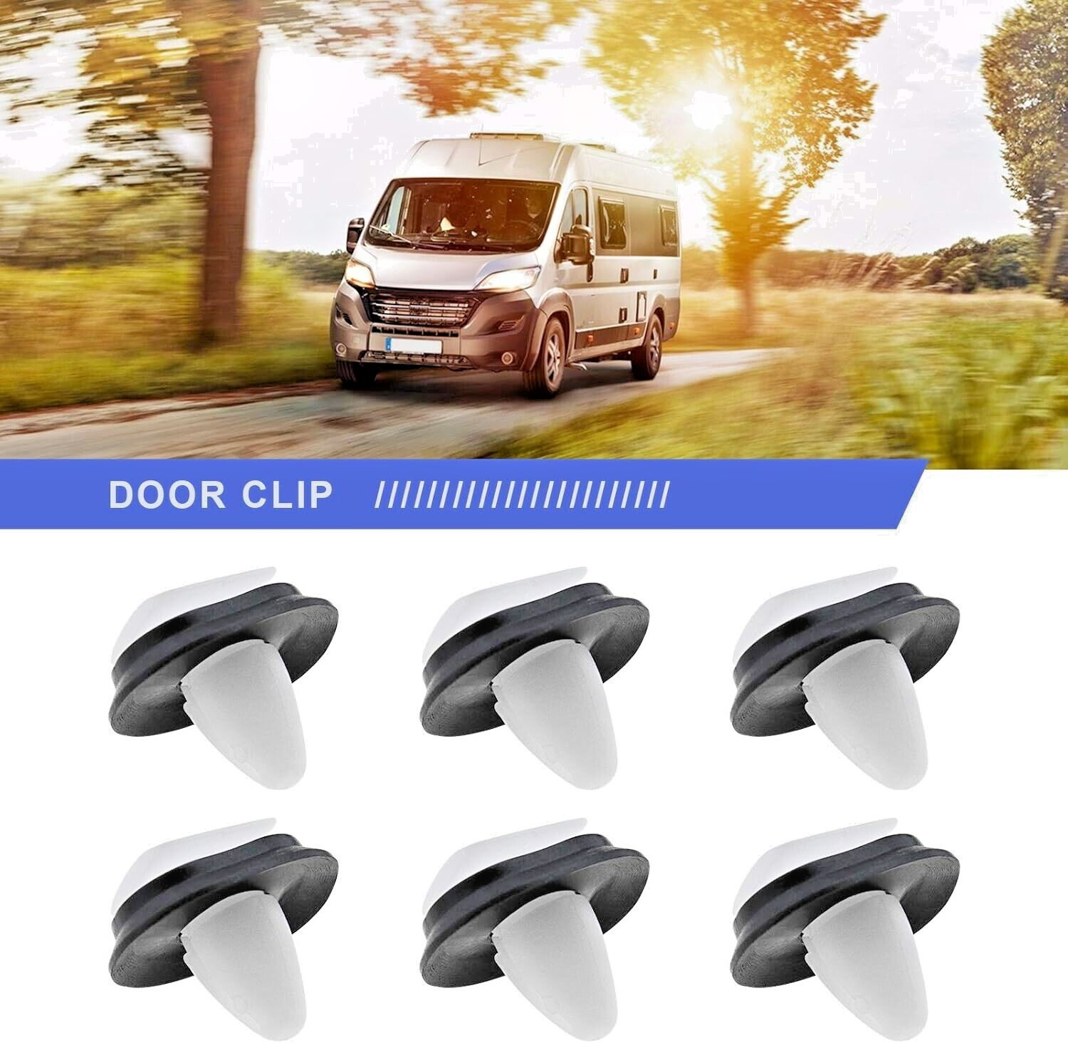 FIAT Exterior Side Trim Clip x5 Pcs Fiat # 71728806 Ducato 1 2 3 Fiorino Qubo12