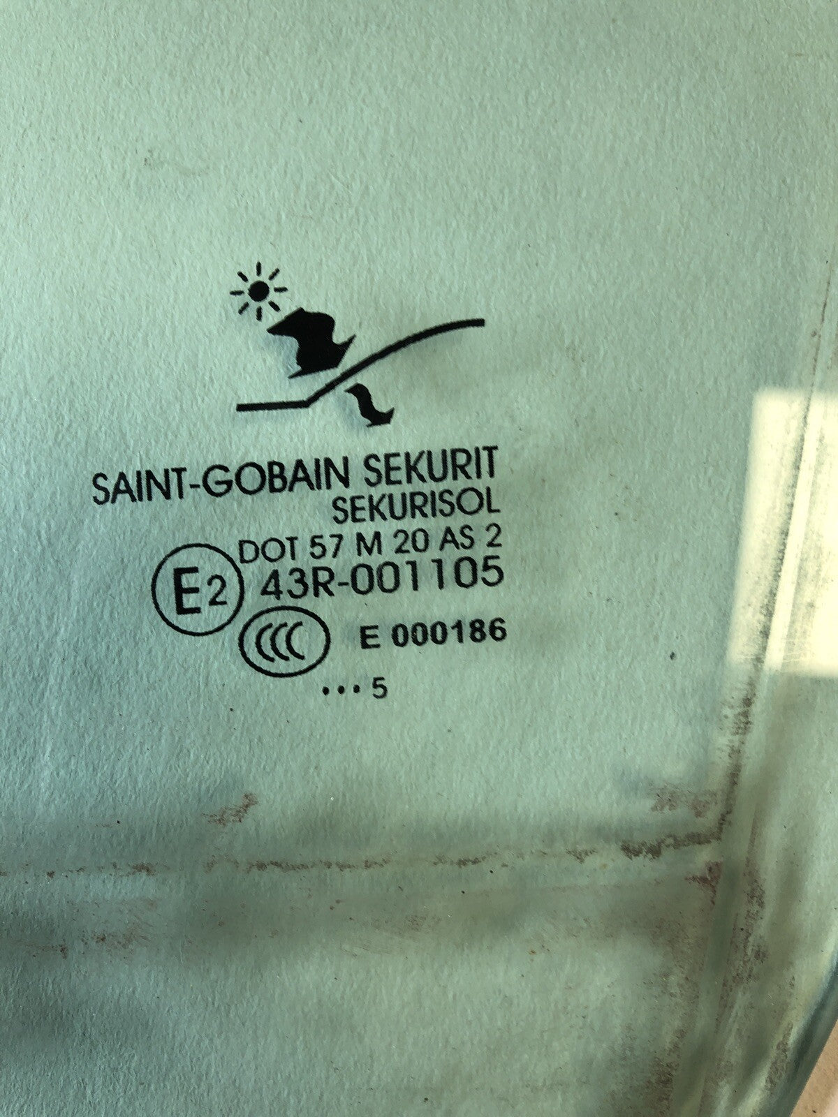 Saab 93 2006  Left Rear Window Glass1