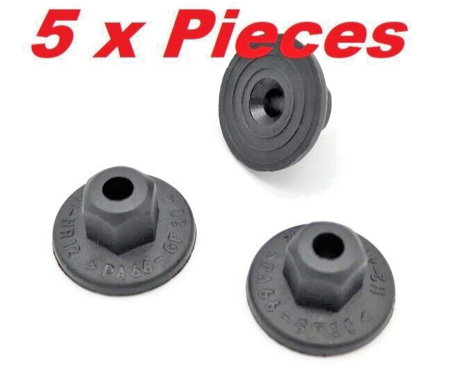 VW UNTHREADED PLASTIC NUTS ENGINE COVER UNDERTRAY SPLASHGUARDS 8E0825265C 5pcs0
