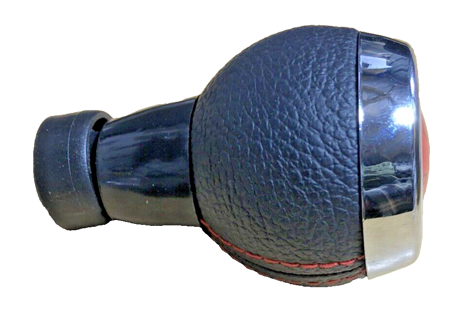 MINI 6 Speed Gear Shift Knob Soft Leather Silver Shift Pattern R55 R56 R57 R604