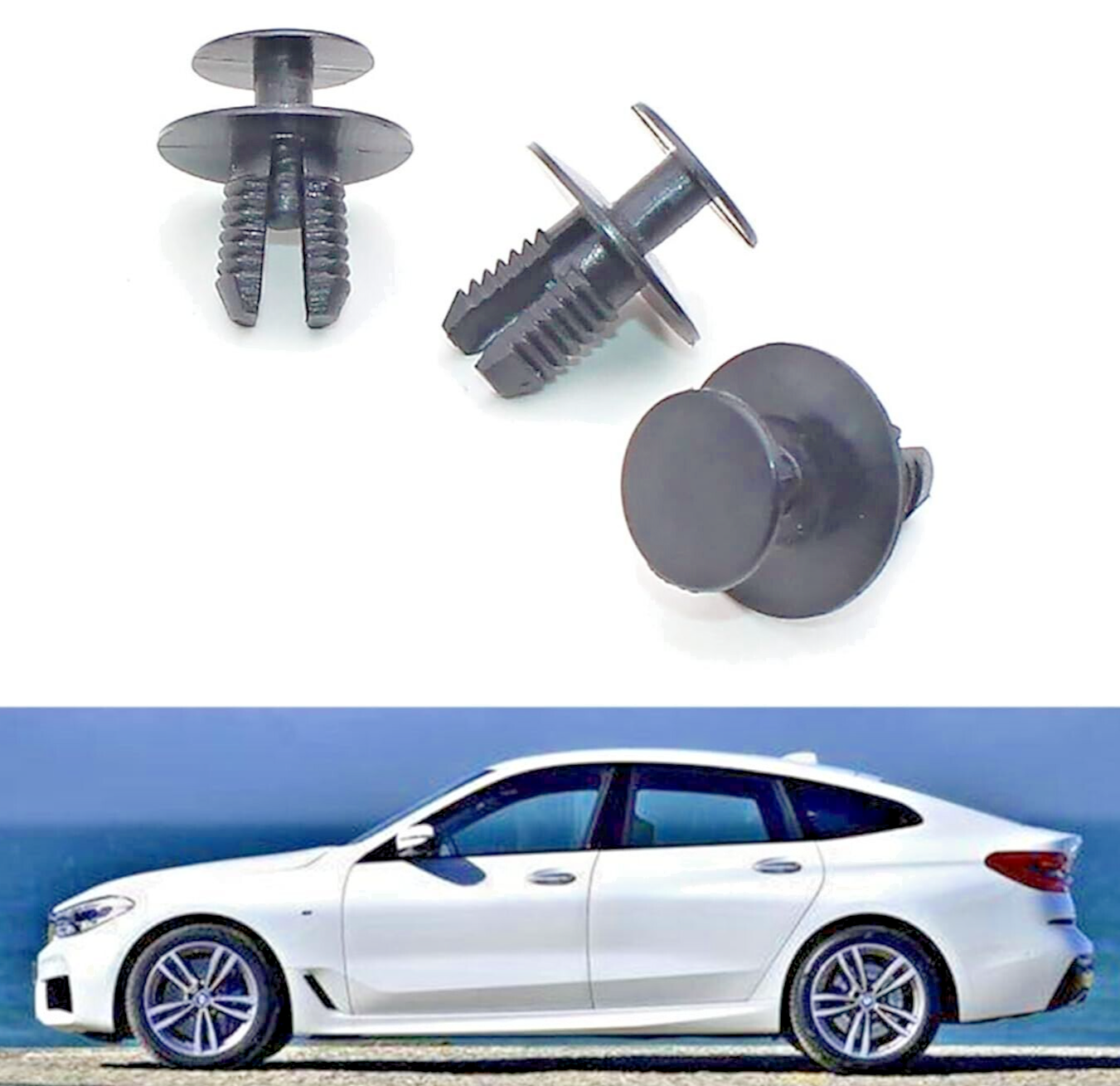 BMW Trim Clips Expanding Rivet 51471911992, 10x Qty for 1 2 3 4 5 6 7 X Z Series6