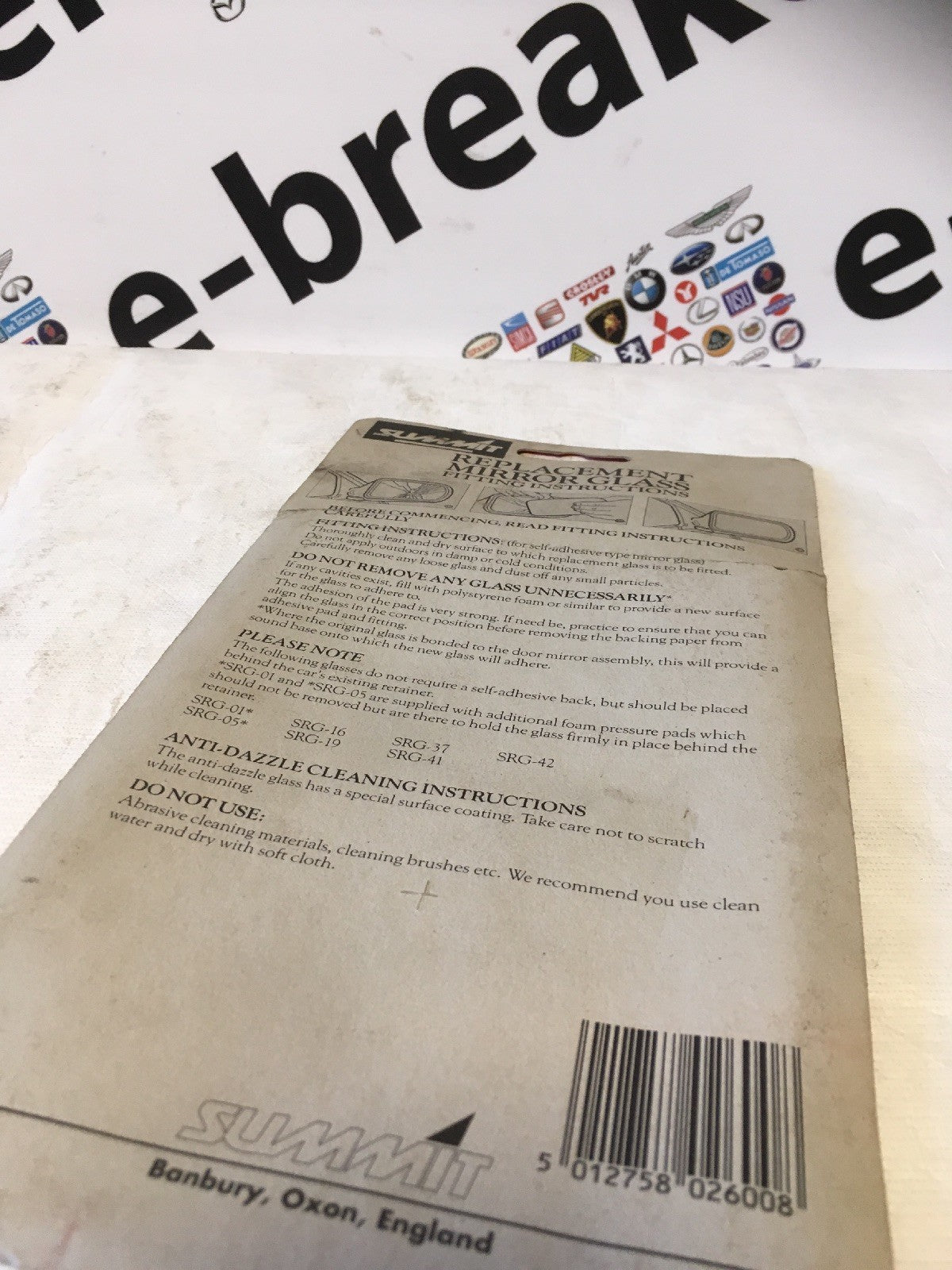 Nissan Sunny Cherry 83-89 Right Side Replacement Door Wing Mirror glass2