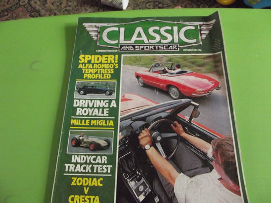 CLASSIC AND SPORTSCAR MAGAZINE SEPTEMBER 1984 #c10