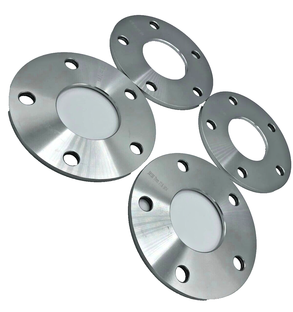 Porsche Wheel Spacers 7mm Set Of 4 in Silver 5x130 PSR9Line0