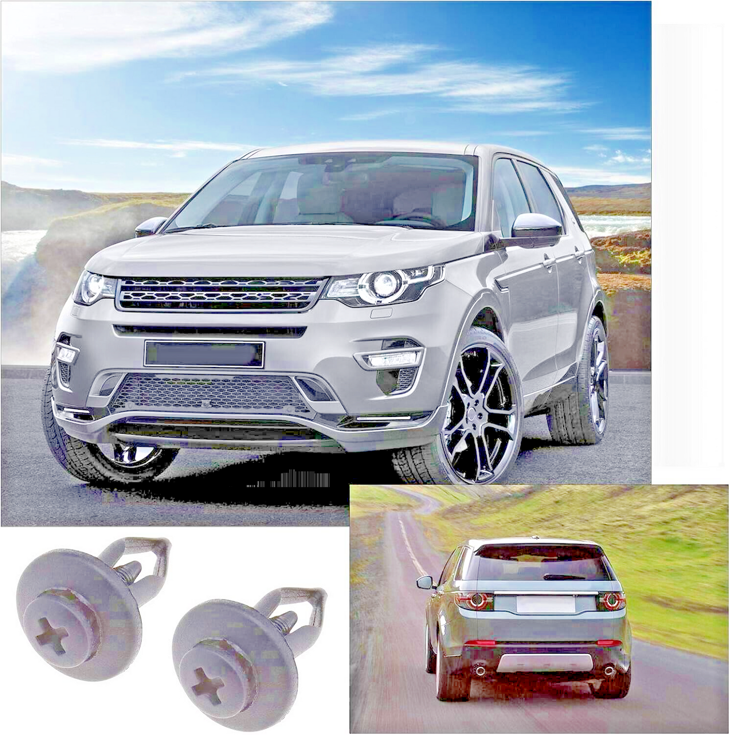 Trim fixing Rivet Screw - Land Rover, Discovery, Range, Freelander Velar Evoque.12