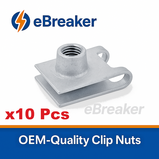 BMW C-Clip M6 Spire Nut Under Body Weather Sheild Trim Panel Galvanised -Pack 100