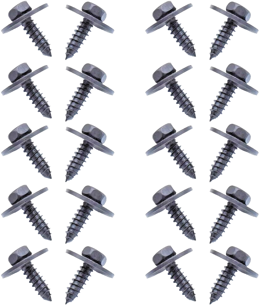 BMW Under-tray Wheel Arch Bumper Mounting Hex Screw with Washer 07147129160 10pc11