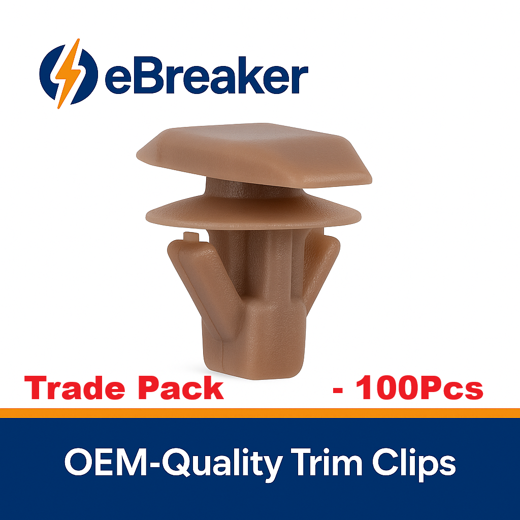 Mitsubishi Brown Weatherstrip Retaining Clip - Bonnet Rubber Seal Fastener MU481027