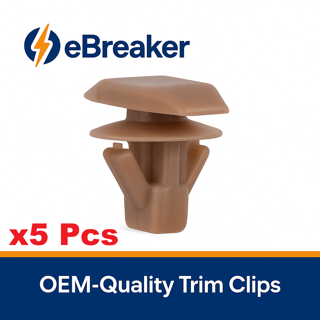 Mitsubishi Brown Weatherstrip Retaining Clip - Bonnet Rubber Seal Fastener MU481027