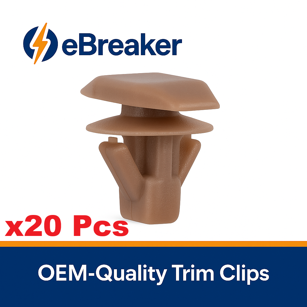 Mitsubishi Brown Weatherstrip Retaining Clip - Bonnet Rubber Seal Fastener MU481027