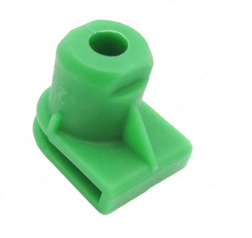 Green Plastic Spire C-Clip - Bumper & Trim Panel Fastener