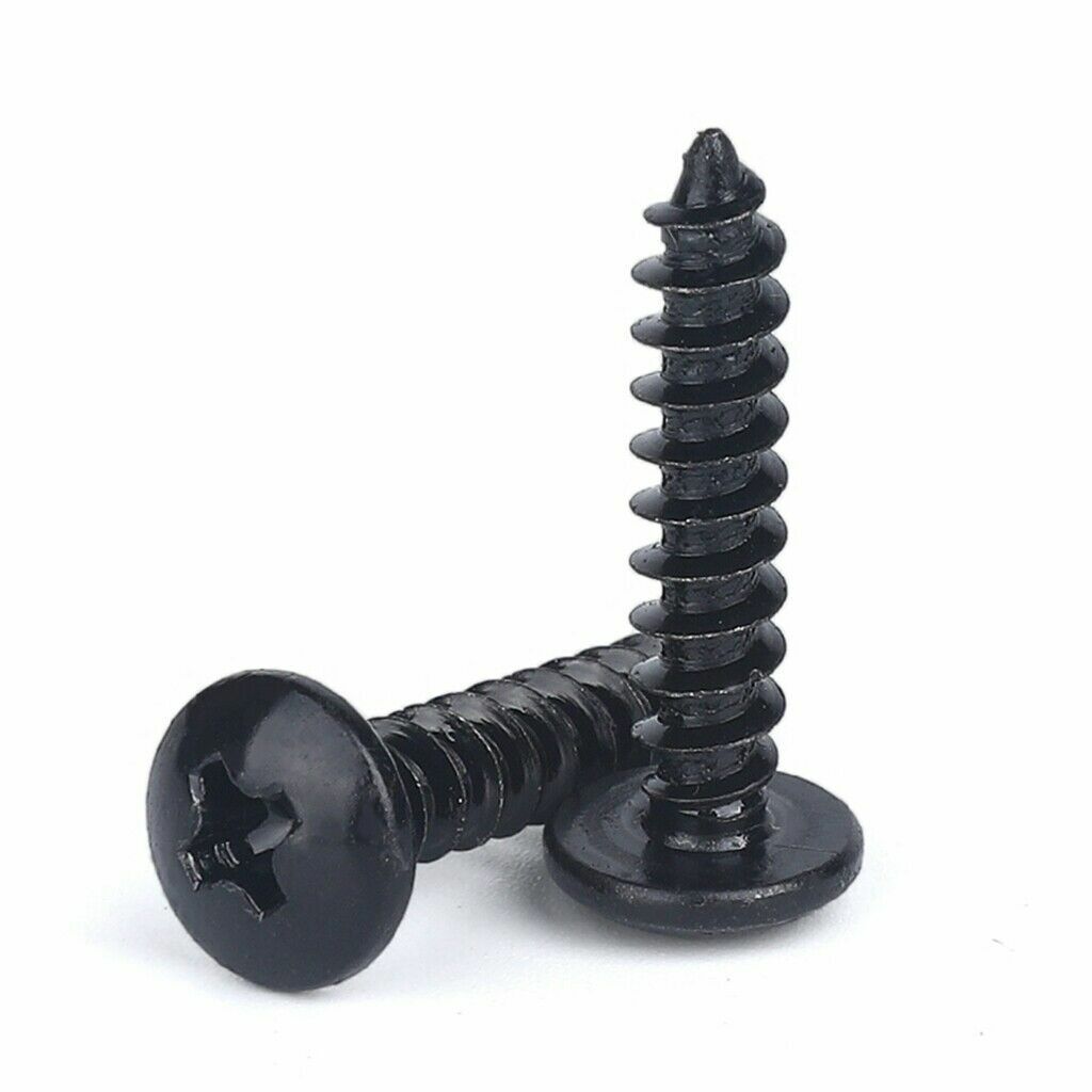 Black & Green U-Clip Speed Fastener Screw Set - Undertray & Splashguard Kit