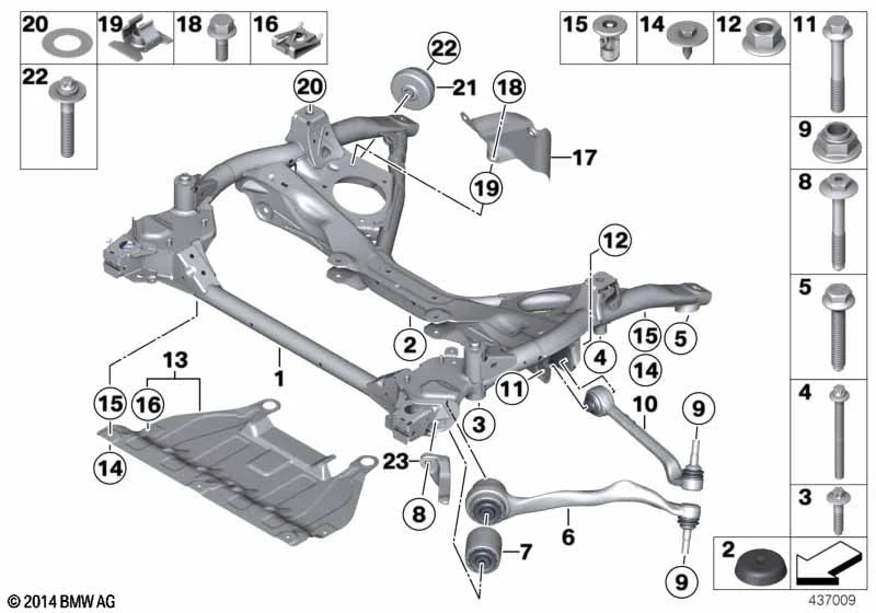 BMW MINI C-Clip Sheet Metal Nut Clamps - Fender Liner Undertray 51717065773
