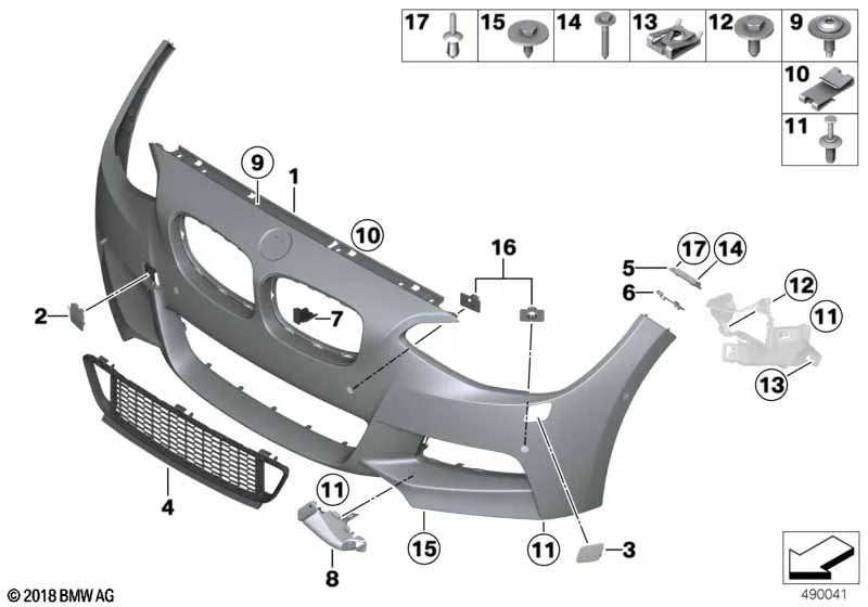 BMW MINI C-Clip Sheet Metal Nut Clamps - Fender Liner Undertray 51717065773