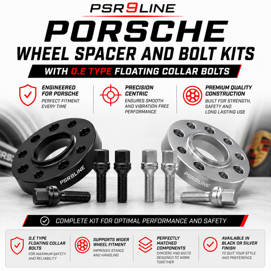 Porsche Wheel Spacer Kit with OE Type Bolts - 7mm, 12mm, 15mm or 20mm