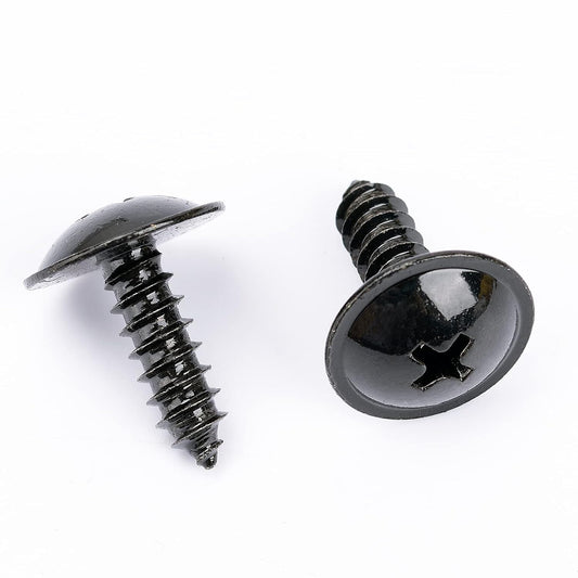 Automotive Vehicle Universal M5 Black Flange Head Self Tapping Trim Screw - Car Van Truck