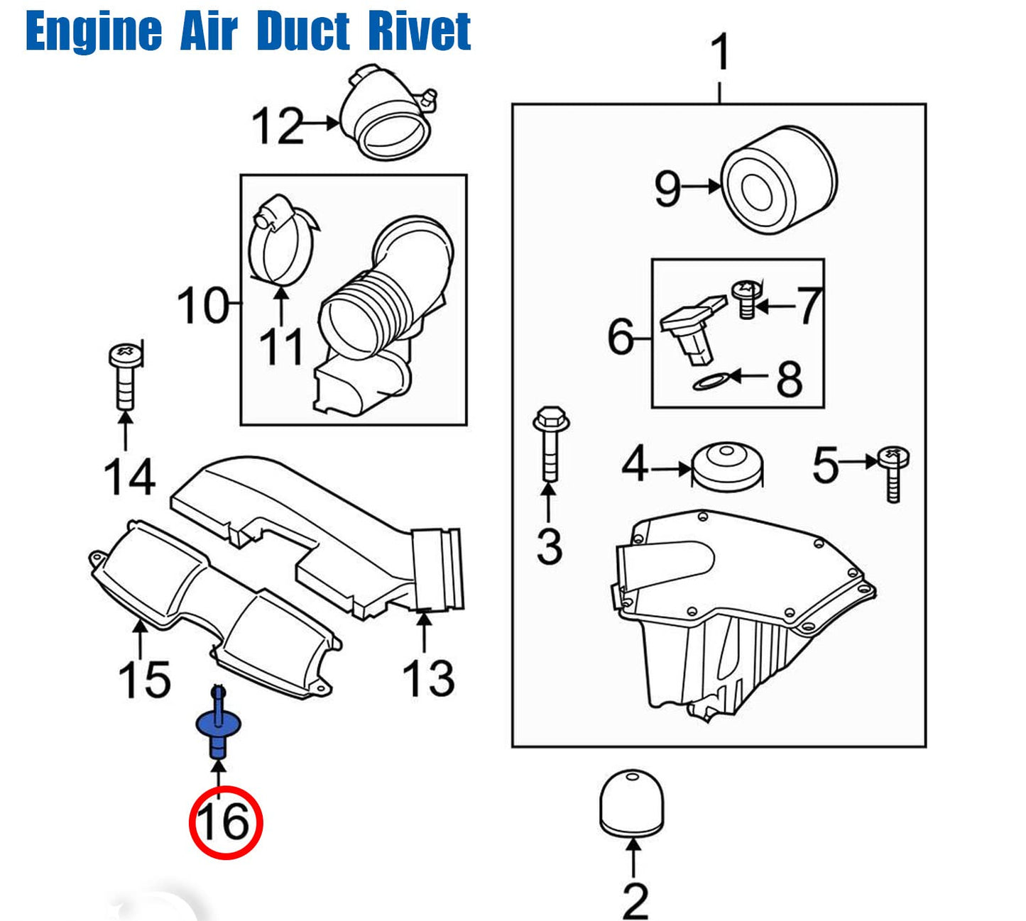 BMW Body Trim Expanding Rivet - Arch Liner & Splash Tray Clip 51471919209