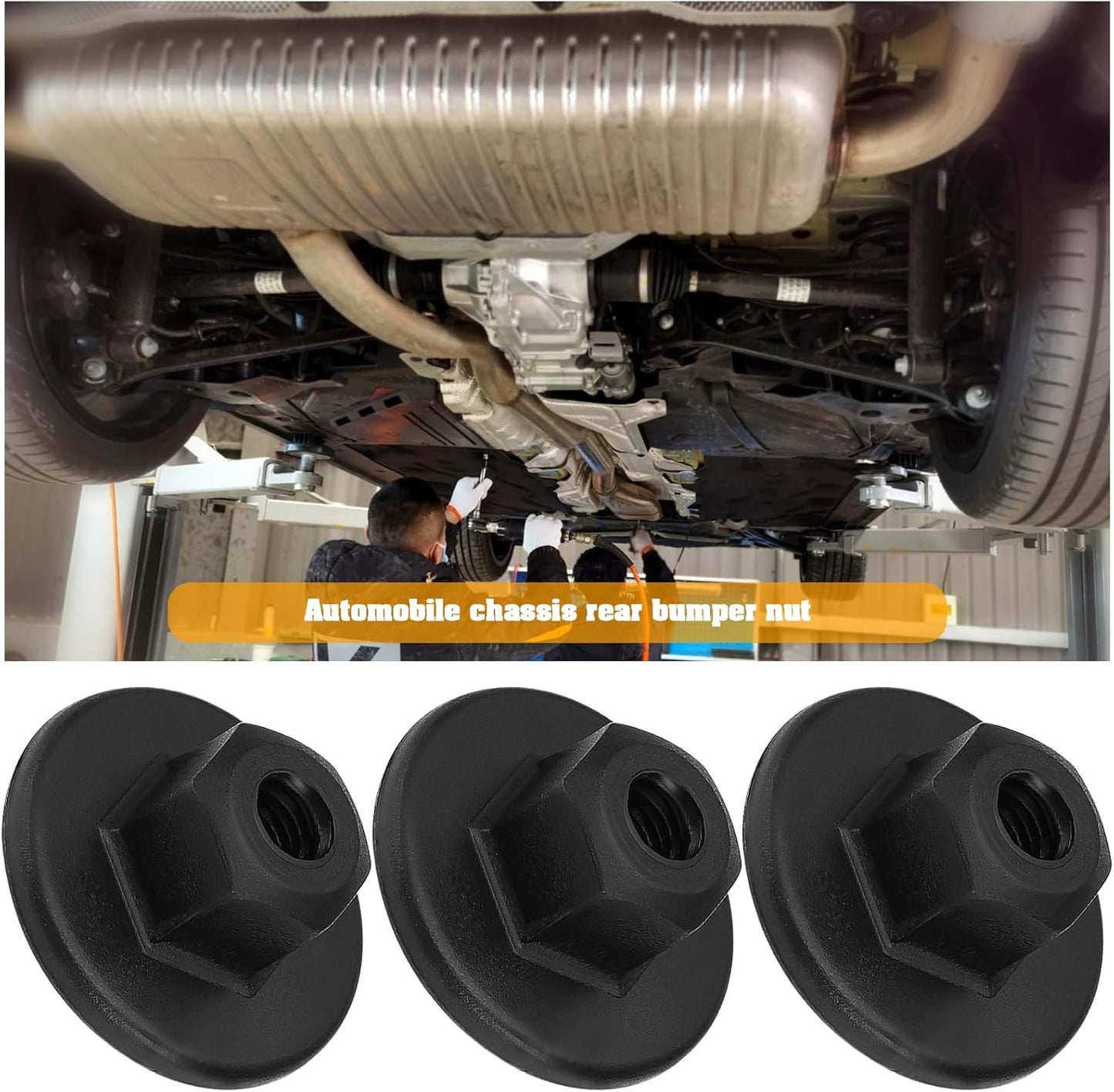 10mm Hex Head Plastic Flanged Nut - Undertray & Arch Liner Fastener