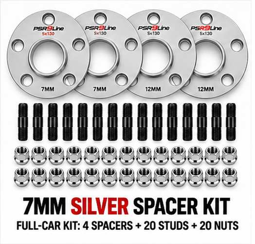 Porsche Complete Wheel Spacer Kit with 90mm Screw-In Stud Conversion & R14 Nuts – PSR9Line