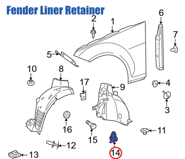 Mercedes Twist Lock Access Clip Wheel Arch Engine Bay A0029880542