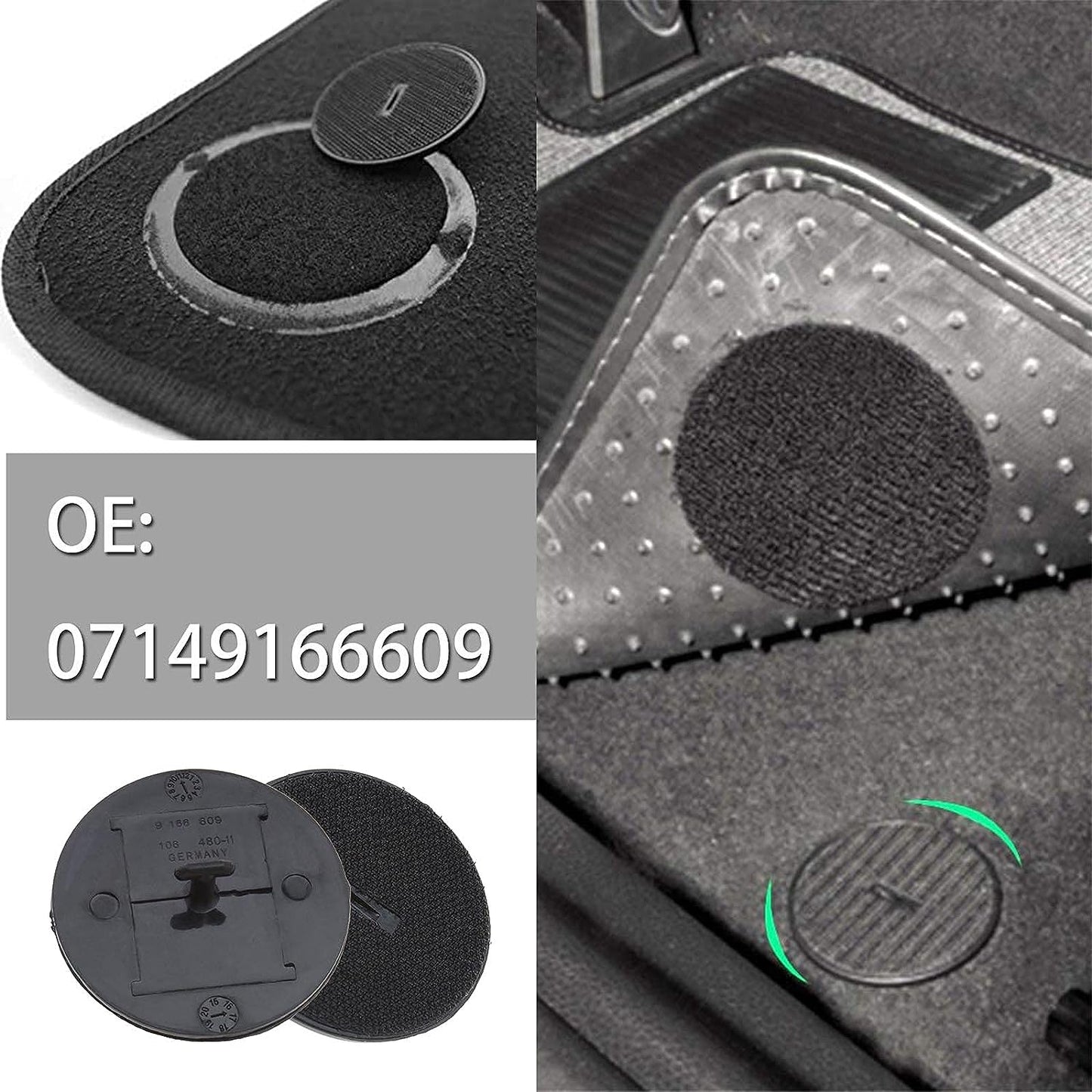 BMW MINI Floor Mat Twist Lock Clips 07149166609
